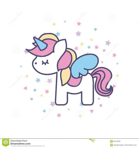 Dibujos Kawaii de unicornios para pintar   Fotos de amor ...