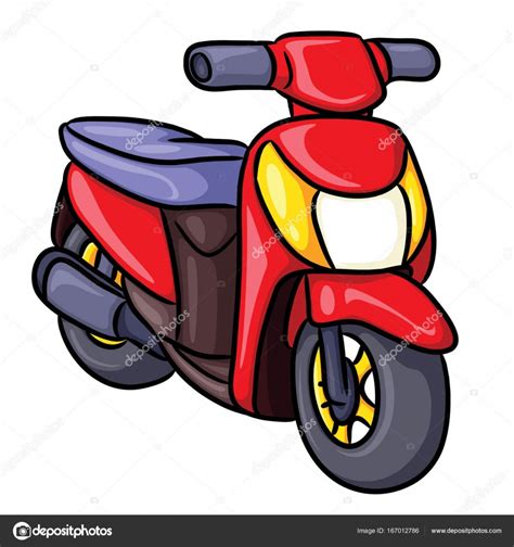 Dibujos: motos animados | Dibujos animados motos — Vector ...