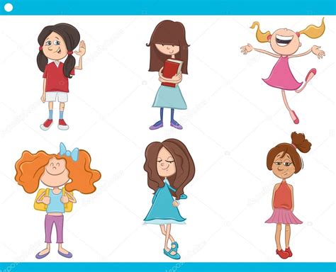 Dibujos: niñas riendo caricatura | niños niñas personajes ...