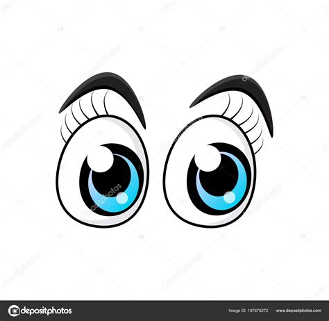Dibujos: ojos | Ojos de personaje de dibujos animados azul ...