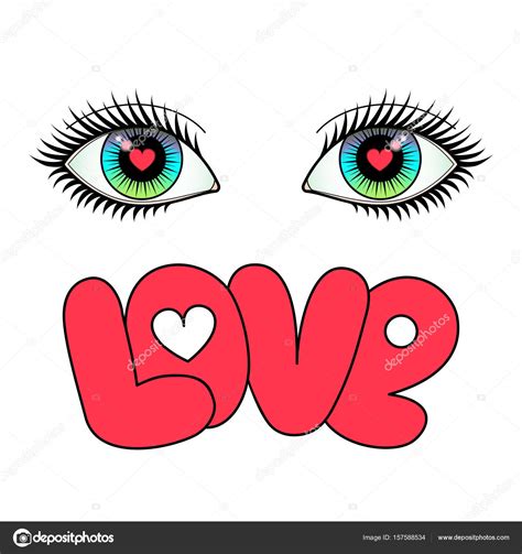 Dibujos: ojos para imprimir | Ojos y el amor — Vector de ...