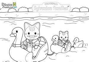 Dibujos para colorear animales Sylvanian Families ...