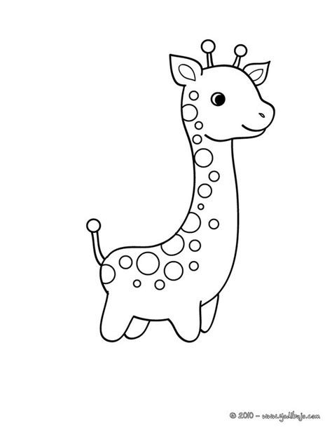 Dibujos para colorear bebe jirafa   es.hellokids.com
