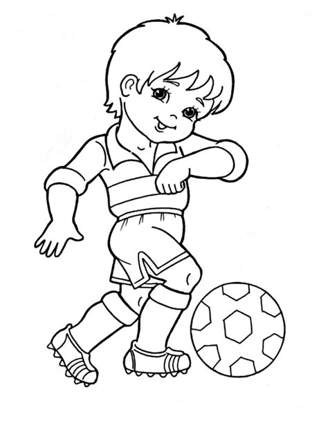 Dibujos para colorear de niños deportistas gratis