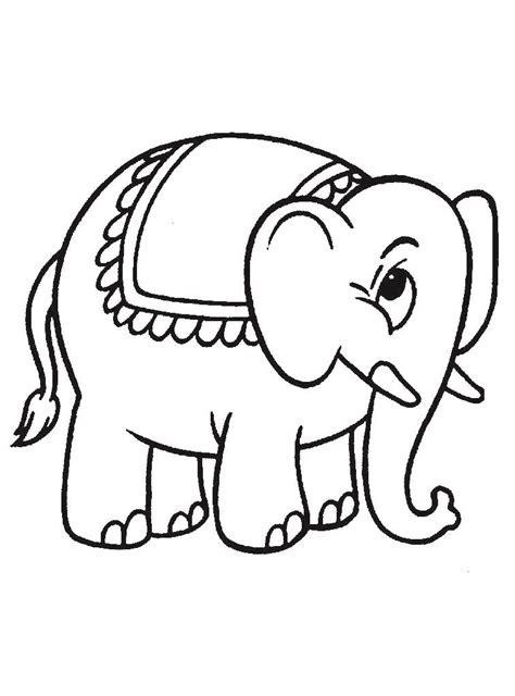 Dibujos para colorear elefante   Imagui