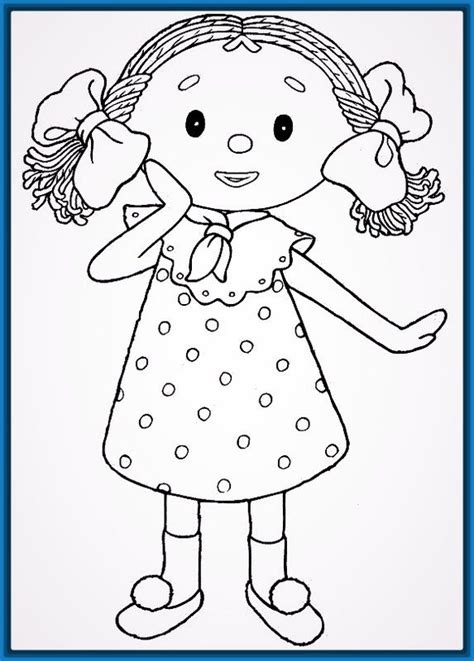 Dibujos para colorear niña 2 años | School | Coloring ...