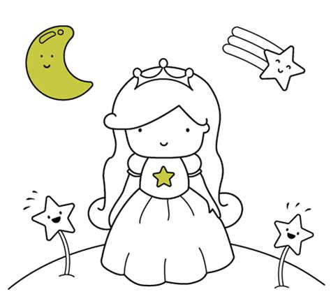 Dibujos para colorear princesas. Pintar online o imprimir