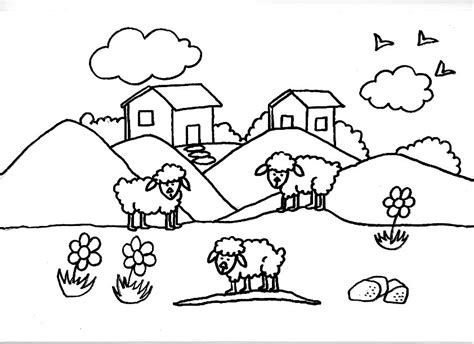 Dibujos para imprimir y colorear de ovejas 圖片, 上色: Dibujo ...