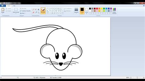 Dibujos para niños: Cómo dibujar un ratoncito con Paint ...