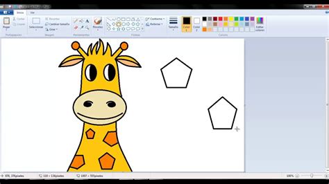 Dibujos para niños: Cómo Dibujar una Jirafa con Paint ...