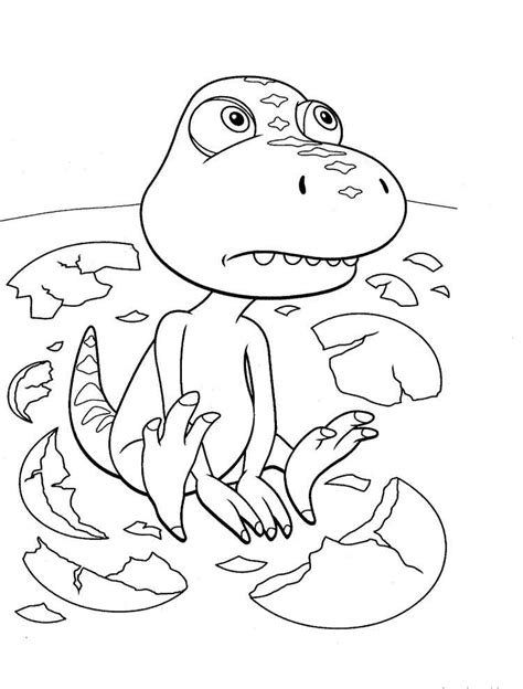 Dibujos para niños de Dinotren para pintar