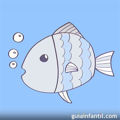 Dibujos para niños de peces. Cómo dibujar un pez