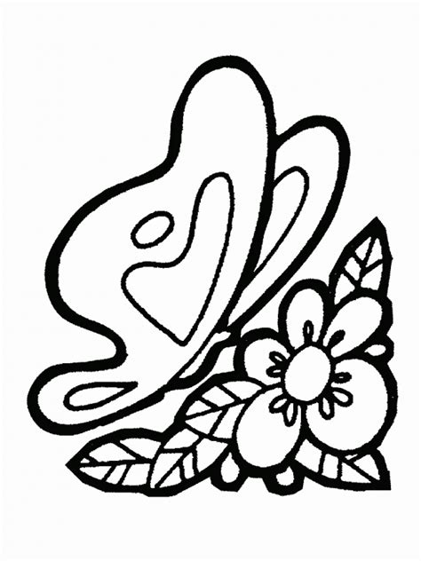 Dibujos para pintar de flores y mariposas de primavera ...