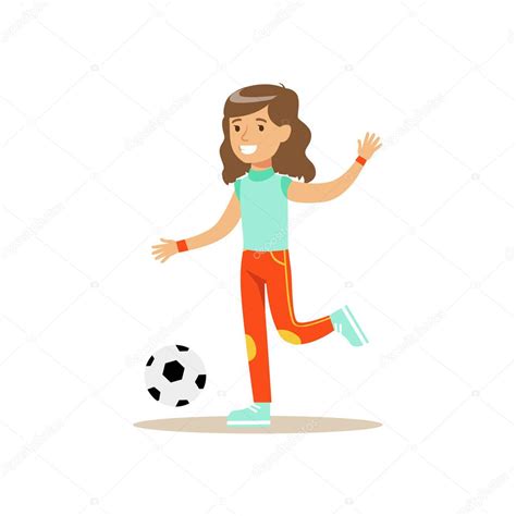 Dibujos: sobre educacion fisica | Chica jugando futbol, Kid practicando ...