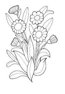 Dibujos y Plantillas para imprimir: dibujos de flores para ...