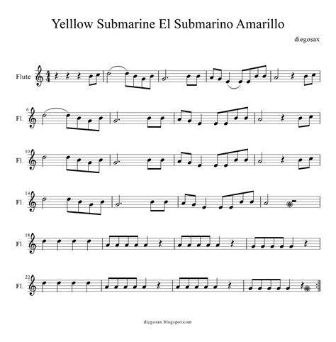 diegosax: Yellow Submarine Music Scores de The Beatles ...