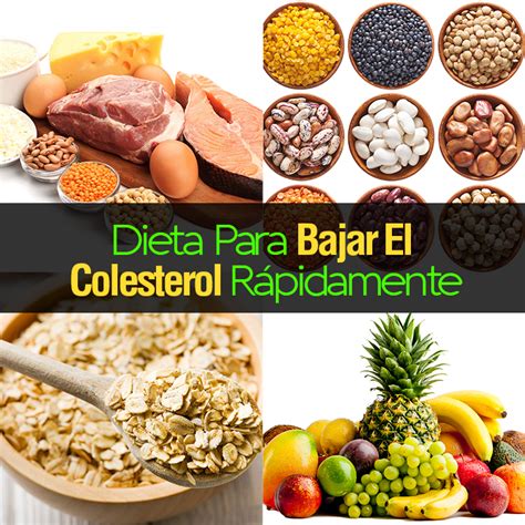 Dieta Para Bajar El Colesterol Rápidamente   El Mejor Plan De Comidas ...