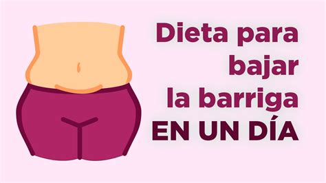 Dieta para bajar la barriga en un día | APERDERPESO.COM   YouTube