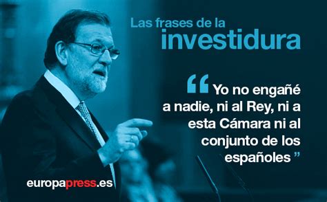 Diez frases de Mariano Rajoy en el debate de investidura