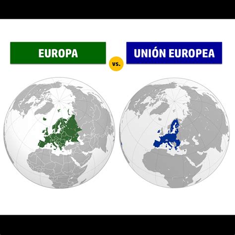 Diferencia entre Europa y Unión Europea | Saber es práctico