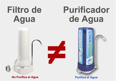 Diferencia entre filtro de agua y purificador de agua