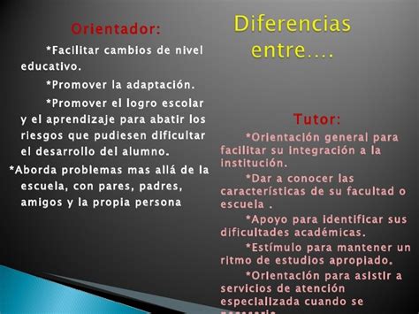 Diferencia entre orientación y consejeria