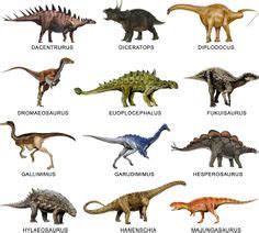 diferentes tipos de dinosaurios y sus nombres | Tipos de ...