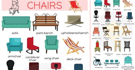 Different Types of Chairs in English   ESLBuzz Learning English