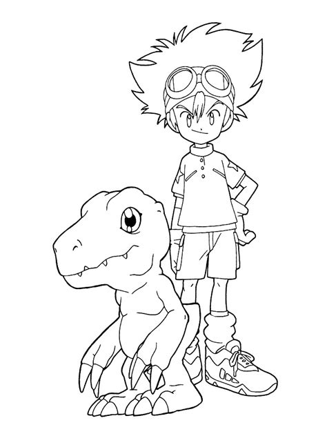 Digimon – descargar gratis dibujos para colorear.