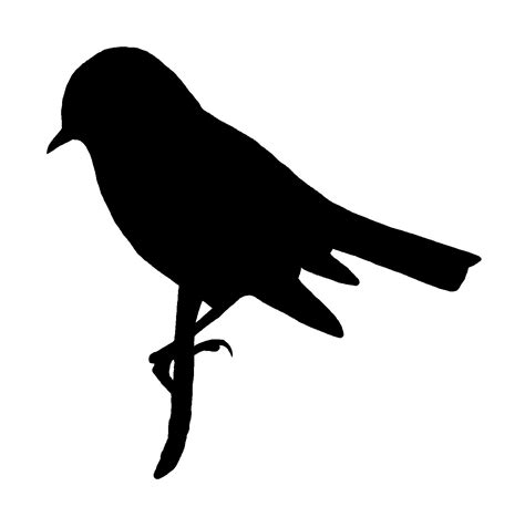 Digital Stamp Design: Printable Bird Silhouette Commercial ...