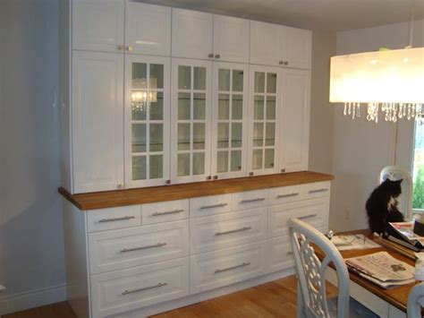Dining Room Storage using IKEA Lindingo kitchen cabinets ...