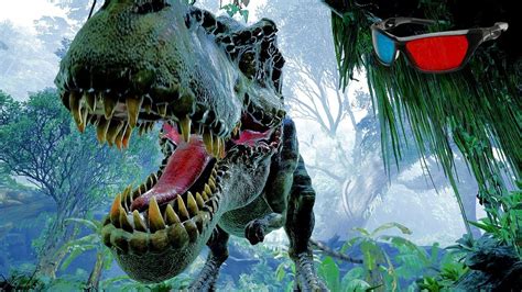 Dinosaur 3D Anaglyph 3D Jurassic Park Simulation [HD 3D ...