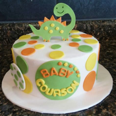 Dinosaur Baby Shower Cake! | Jo s FaTastic Cakes | Pinterest | Pastel ...