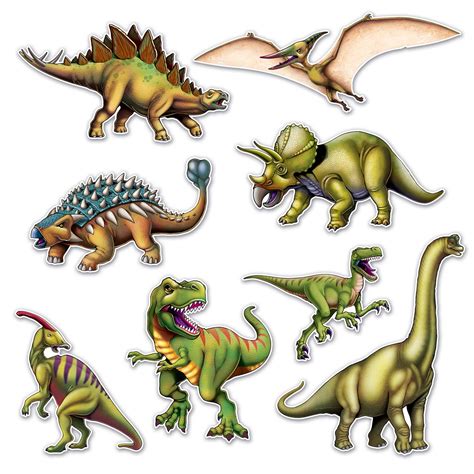 Dinosaur Cutouts   8 Count: Rebecca s Toys & Prizes