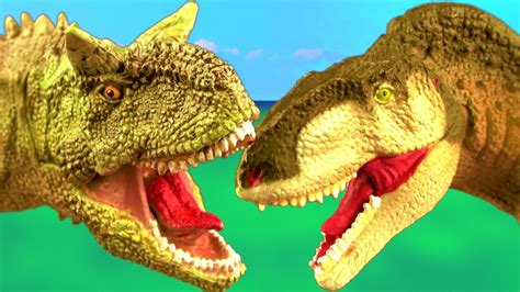 Dinosaur Fight CARNOTAURUS vs ACROCANTHOSAURUS Battle T ...