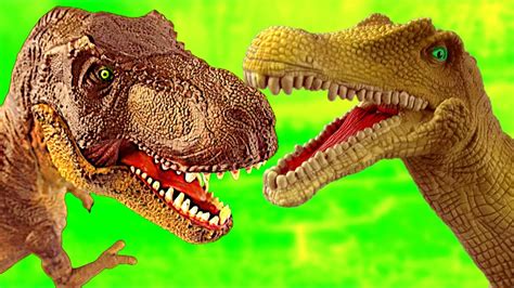 Dinosaur Fight Dinosaurs Battle T rex vs Spinosaurus 공룡 싸움 ...