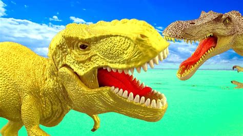 Dinosaur Fight SPINOSAURUS vs TYRANNOSAURUS Battle T rex ...