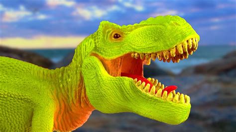 Dinosaur Fight T REX vs TYRANNOSAURUS Battle 공룡 싸움 รบ ไดโน ...