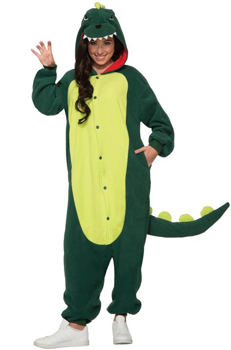 Dinosaur Jumpsuit Adult Costume   PureCostumes.com
