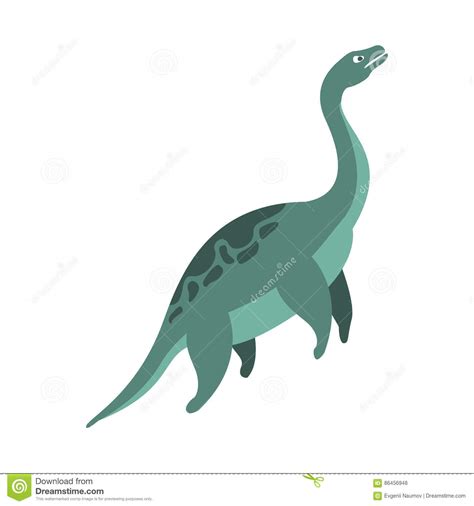 Dinosaurio Acuático Del Período Jurásico, Animal Realista Del ...