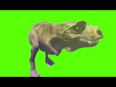 dinosaurio bailando en un green screen :V   YouTube