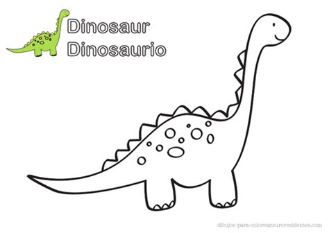 Dinosaurio para colorear   Manualidades