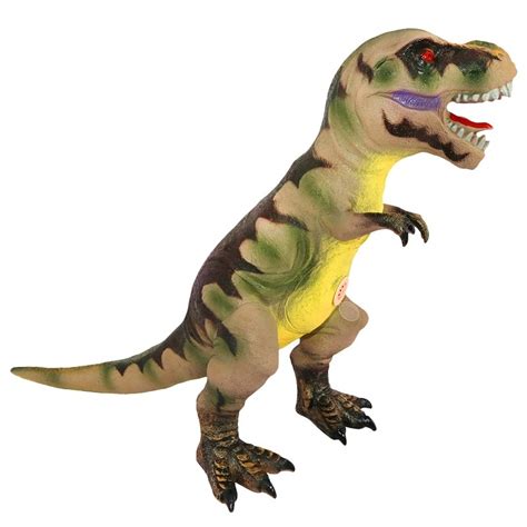 Dinosaurio T Rex GRIS con sonido de 35 cm de alto ...