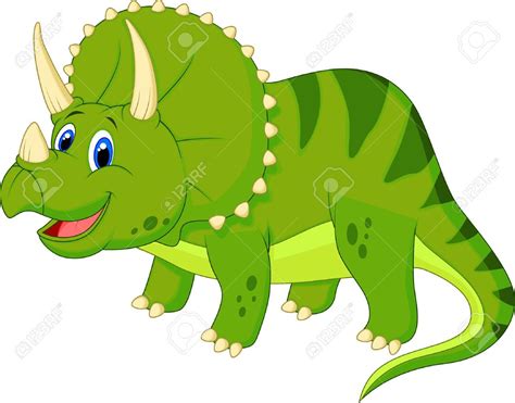 Dinosaurio Triceratops : Dinosaurio triceratops dibujo para colorear.
