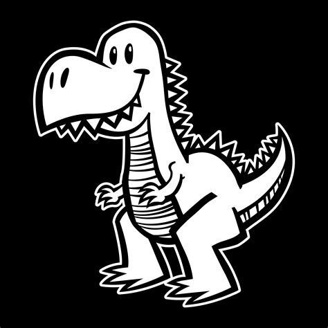 Dinosaurio Tyrannosaurus Rex, dibujos animados de T Rex 544612 Vector ...
