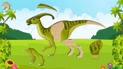 Dinosaurios divertidos Rompecabezas juego completo for ...