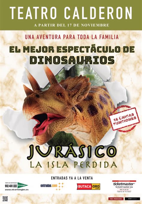 Dinosaurios en teatro Calderon la isla perdida   para bebés, niños y ...