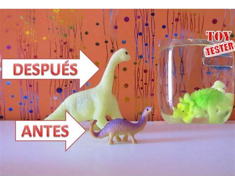Dinosaurios mágicos que crecen en agua | Videos de dinosaurios para ...