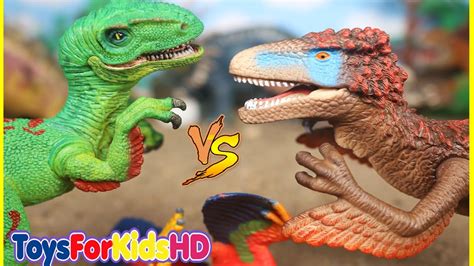 Dinosaurios para niños Utahraptor v/s Velociraptor  ...