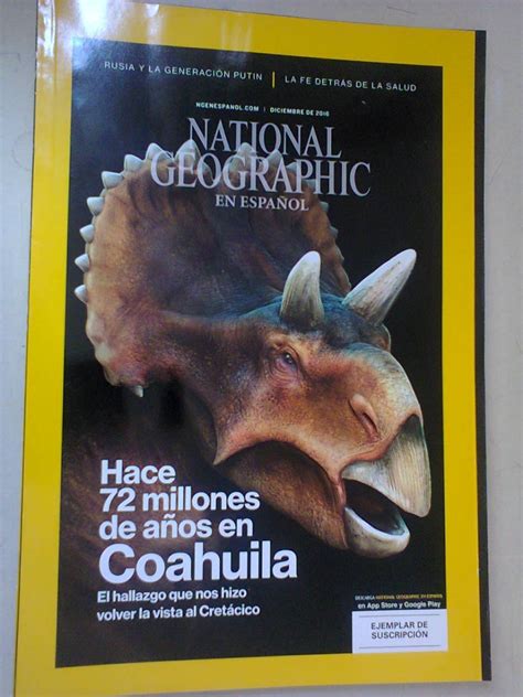 Dinosaurios Revista National Geographic Coahuila Hace 72 ...